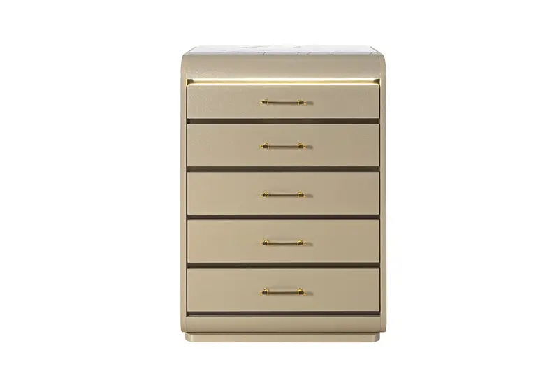 Genesis Gold Led Chest Of Drawers 1