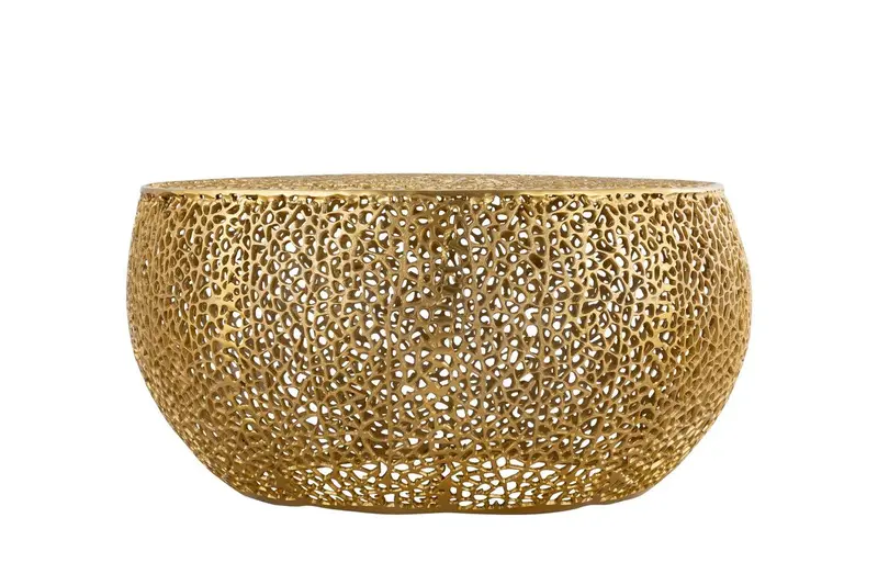 Gold-Tone Coffee Table – Galaxy Home T3502-32 1