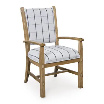 Gramburg Upholstered Dining Arm Chair 1