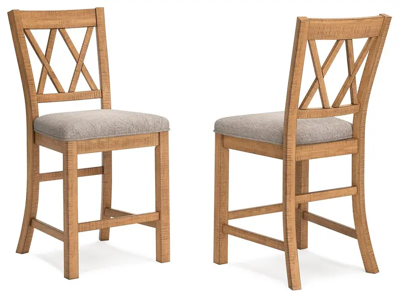 Havonplane Upholstered Counter-Height Bar Stools 1