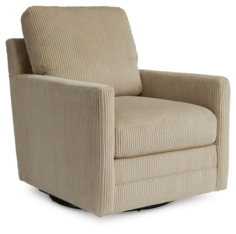 Icaman 360° Swivel Accent Chair With Upholstered Seat 1