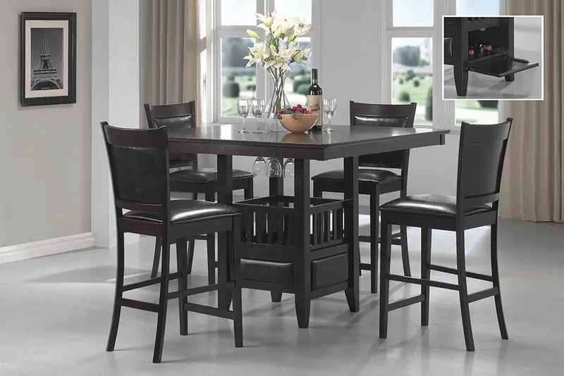 Jaden Casual Espresso Counter Table 1