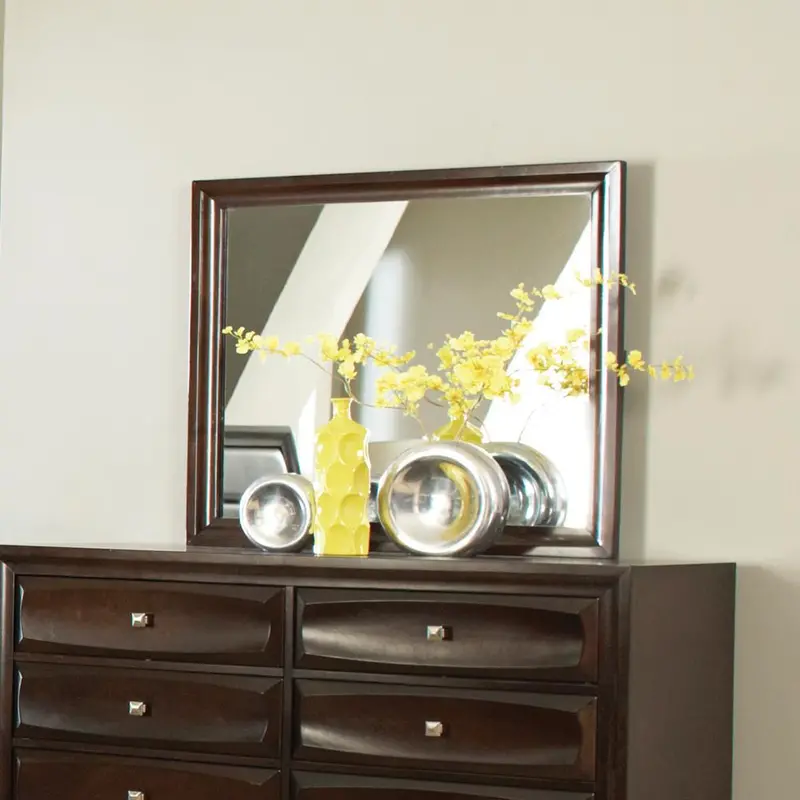Jaxson Transitional Dresser Mirror – Cappuccino Style 1