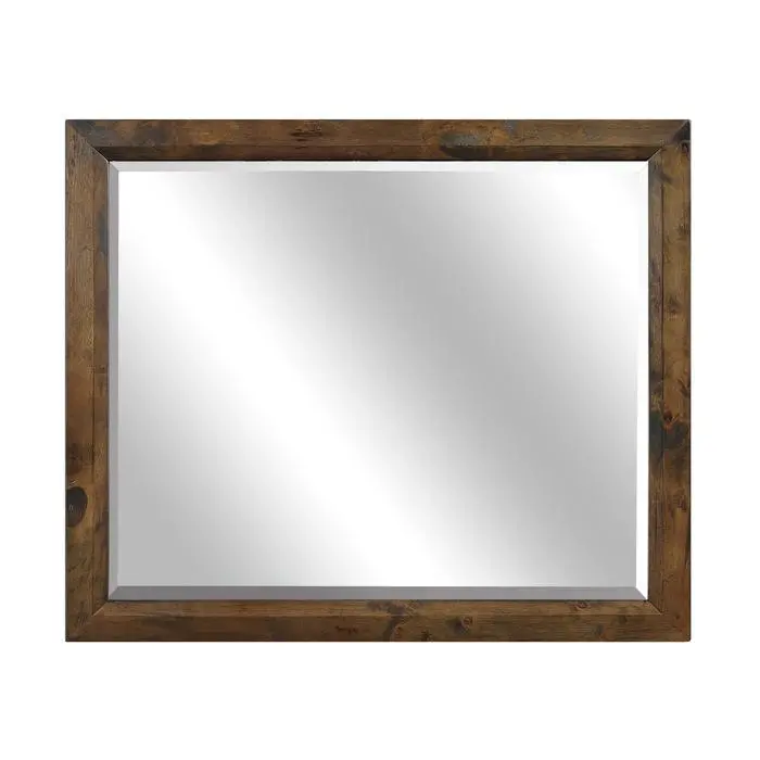 Jerrick Burnished Brown Beveled Mirror – Contemporary Full-Length Wall Mirror, Style 1957-6 1