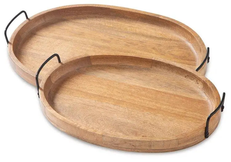 Jocelyne Decorative Serving Tray Set – 2-Piece 1