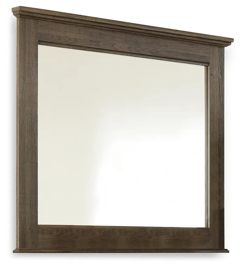 Juararo Decorative Bedroom Mirror With Wooden Frame 1