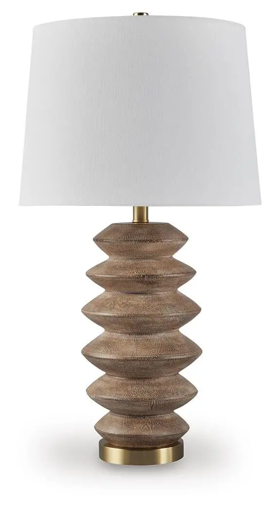 Jyllyard Ceramic Table Lamp With Fabric Shade 1