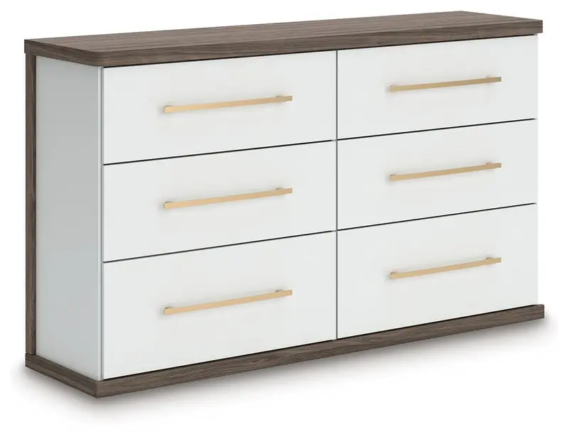 Kendanport Solid Wood 6-Drawer Dresser 1