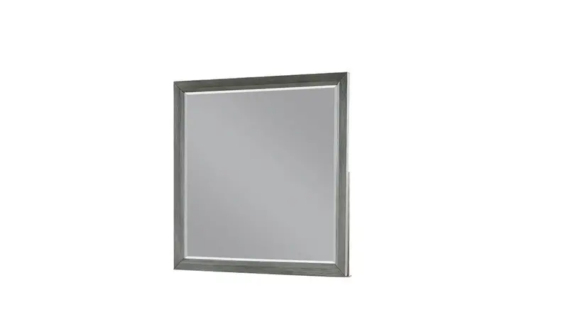 Kenzo Gray Framed Mirror – Clean-Line Wall Accessory 1