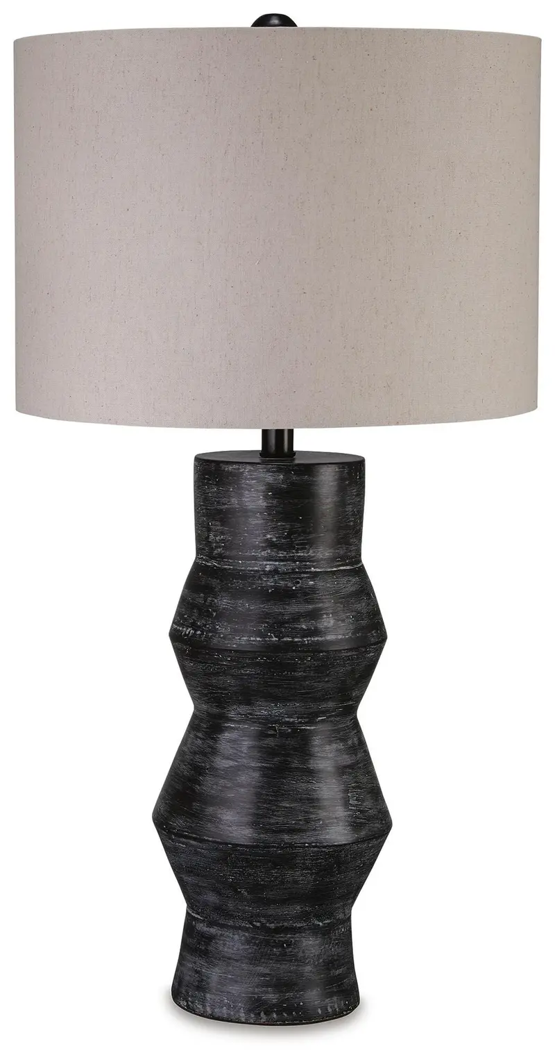 Kerbert Adjustable Led Table Lamp With Fabric Shade 1