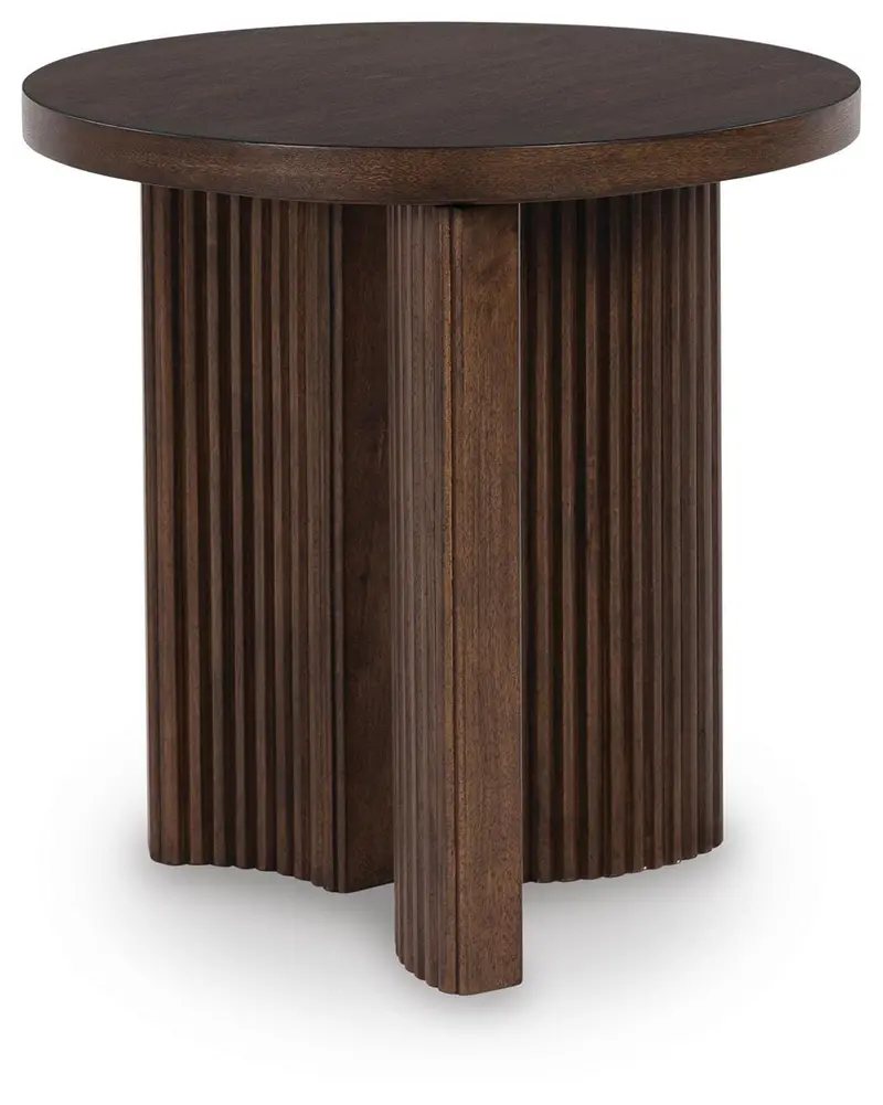 Korestone Solid Wood End Table With Shelf 1