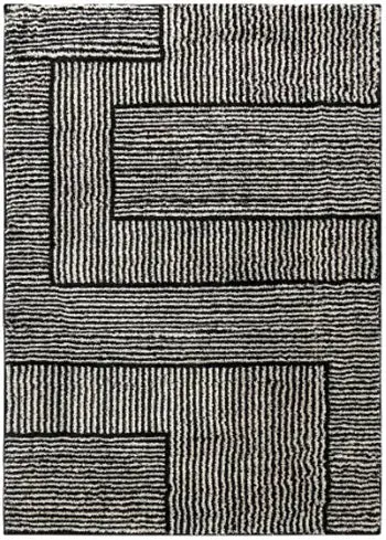 Kurtmen Geometric Pattern Area Rug – Machine-Woven 1