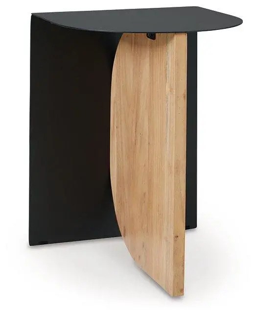 Ladgate Wooden Accent Table With Shelf 1