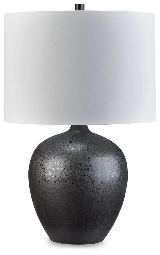 Ladstow Ceramic Table Lamp With Linen Shade 1