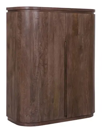 Landermont Rustic Wood Bar Cabinet With Glass Doors 1