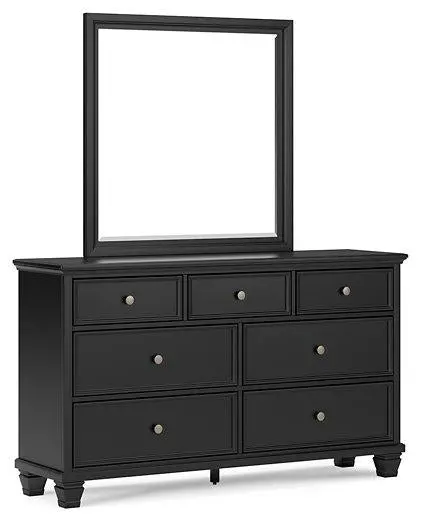 Lanolee 6-Drawer Dresser With Matching Full-Length Mirror 1