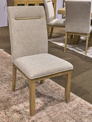 Lasinger Upholstered Dining Chair With Solid Wood Frame 1