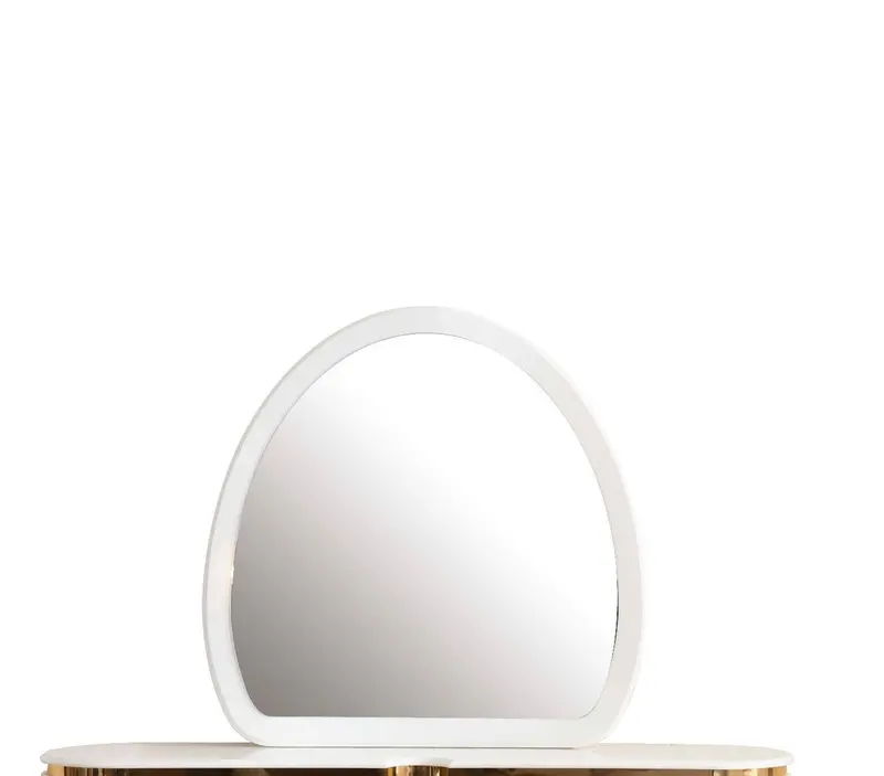 Laura White Framed Mirror – Minimalist Wall Decor 1