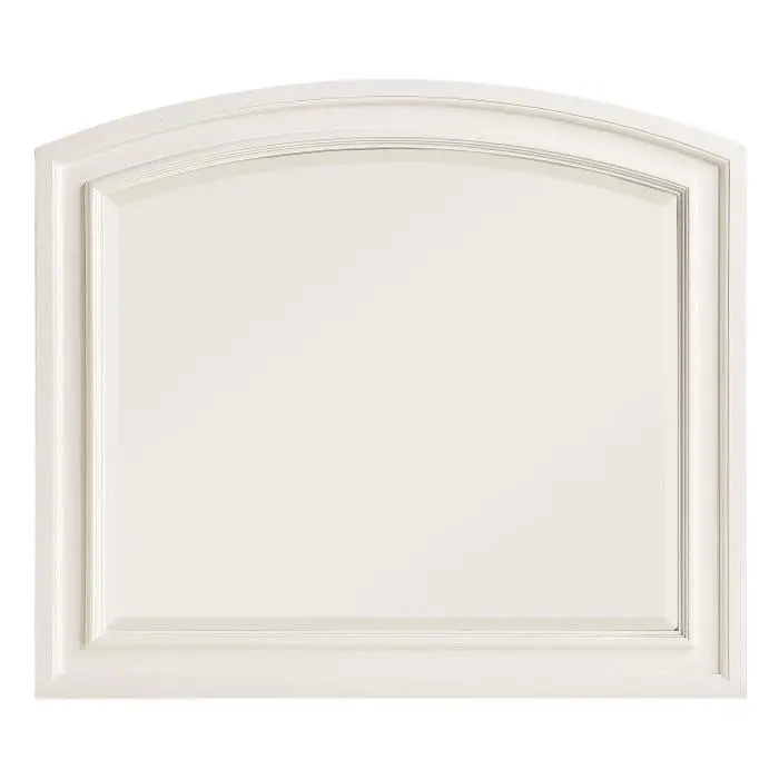 Laurelin White Framed Wall Mirror – Modern Rectangular Design (1714W-6) 1
