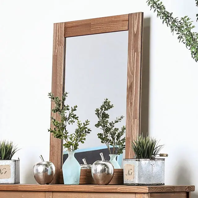 Lea Mahogany Framed Wall Mirror 1