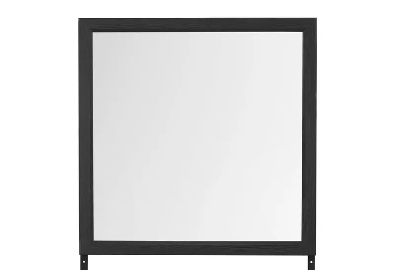 Lisbon Grey-Black Framed Wall Mirror 1