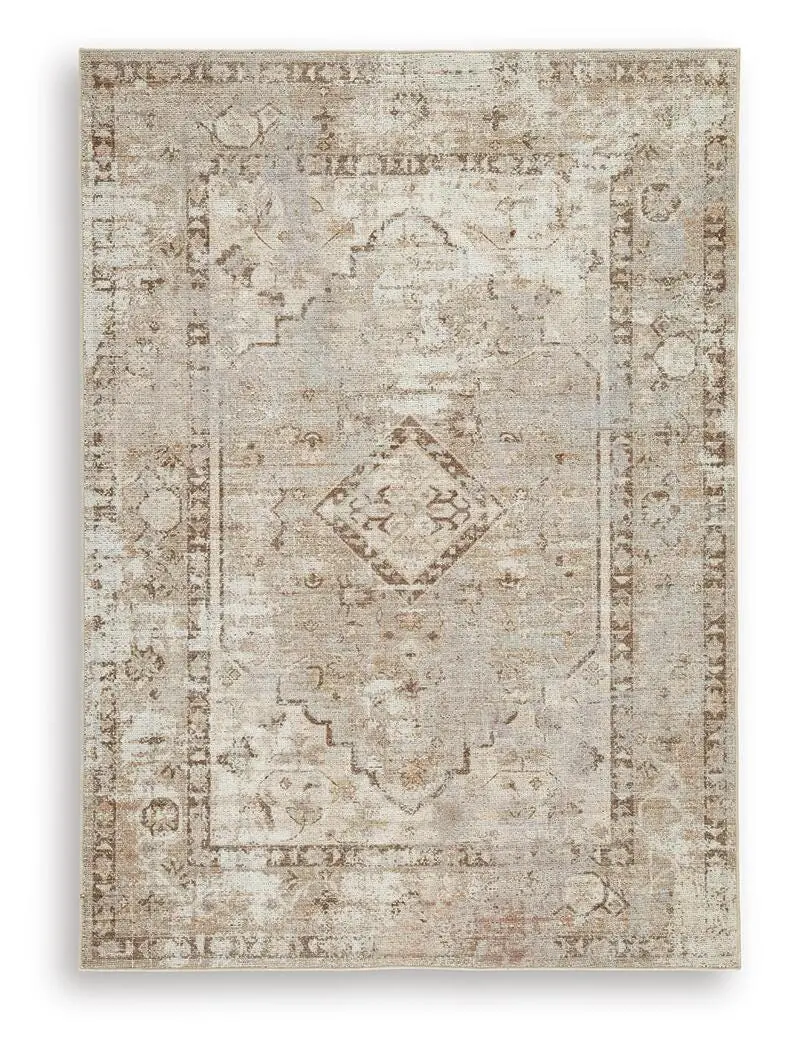 Livdon Stain-Resistant Washable Area Rug 1
