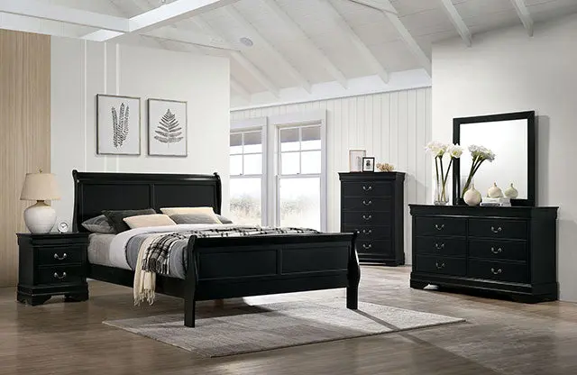 Louis Philippe Full-Length Bedroom Mirror 1