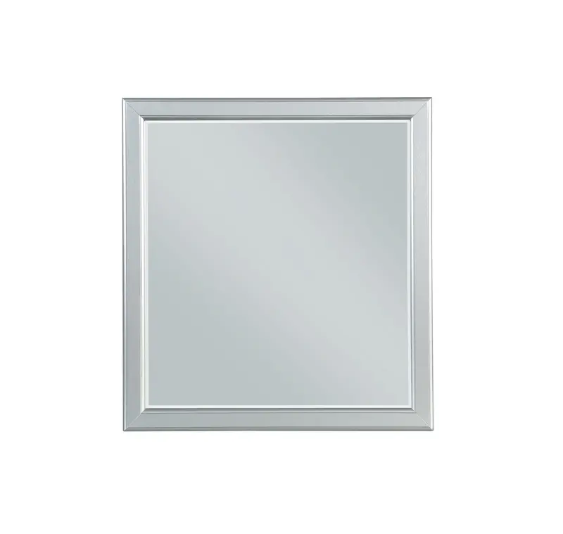 Louis Philippe Iii Platinum Rectangular Wall Mirror 1