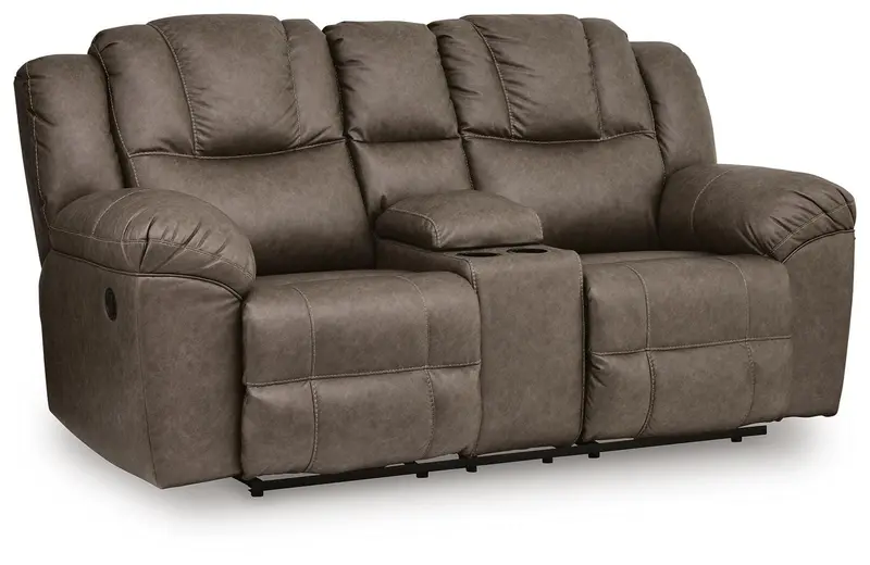 Lowilla Reclining Loveseat Featuring Center Console 1