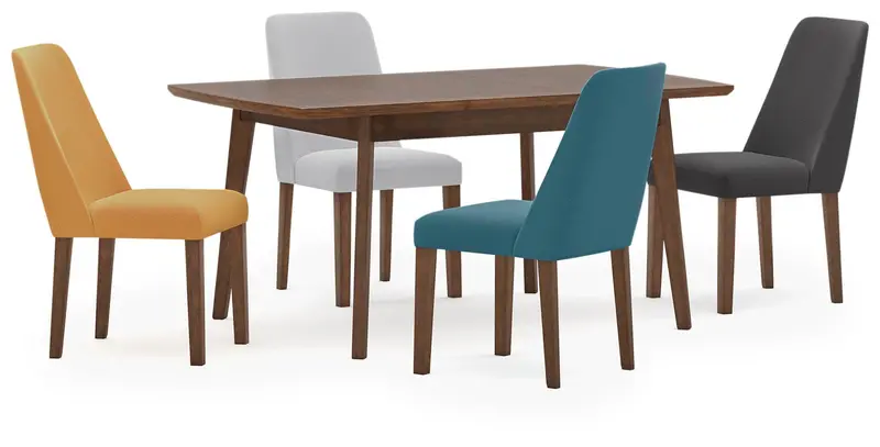 Lyncott Elegant Dining Room Set With Extension Table 1