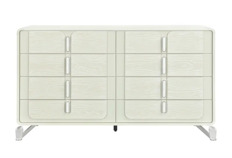 Lyra Beige Wooden Dresser With Soft-Close Drawers 1