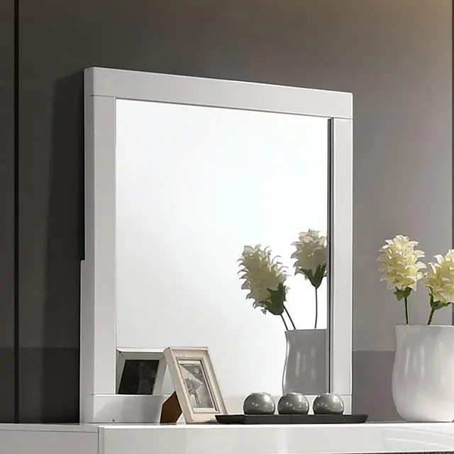 Magdeburg Framed White Full-Length Mirror 1