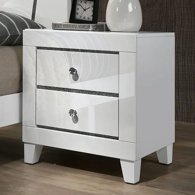 Magdeburg Nightstand – Compact Storage With Drawer And Shelf 1