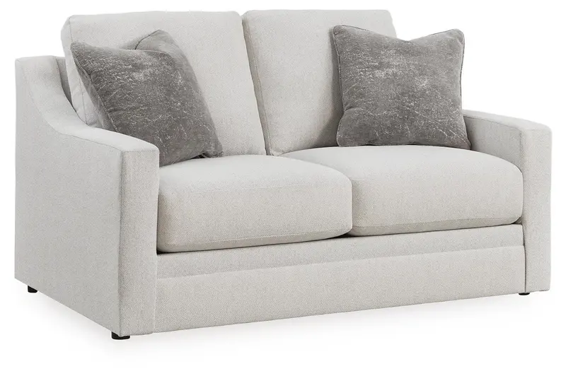 Maitelynn Compact Loveseat With Rolled Arms 1