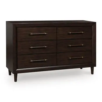 Mallenette 7-Drawer Dresser With Integrated Mirror 1