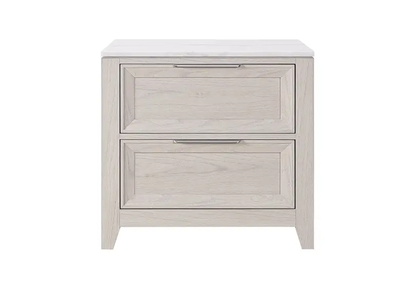 Mariah Beige Wooden Nightstand 1