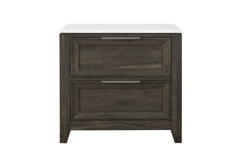 Mariah Dark Brown Wooden Nightstand 1