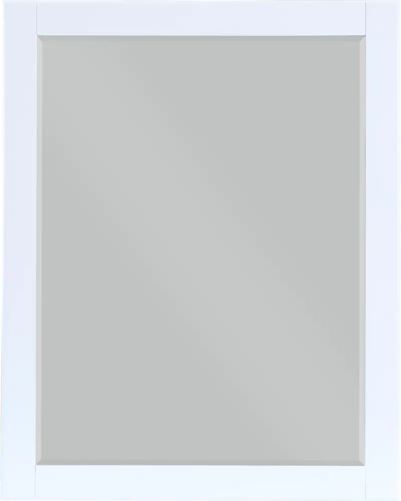 Maxine White And Gold Accent Mirror 1