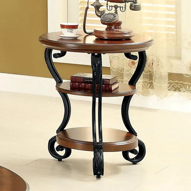 May Brown Cherry Side Table For Bedroom Or Entryway 1