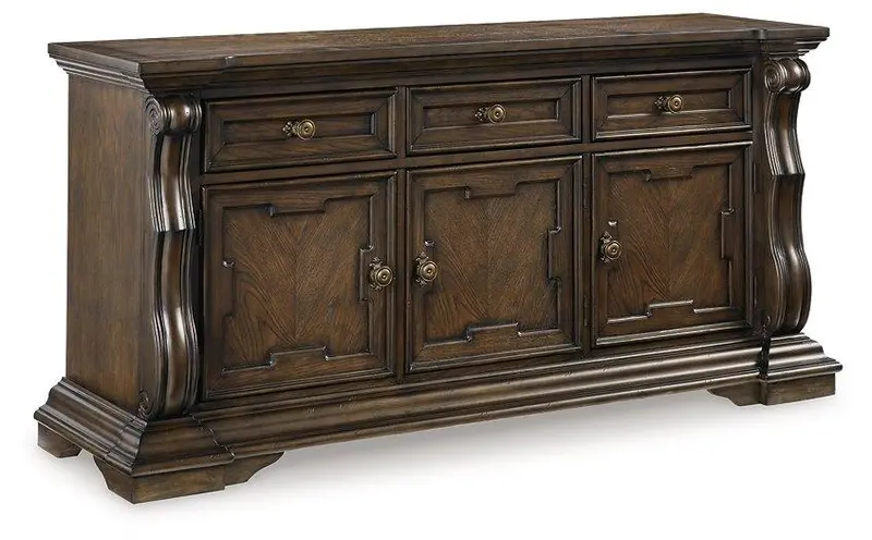 Maylee Solid Wood Dining Buffet Cabinet 1