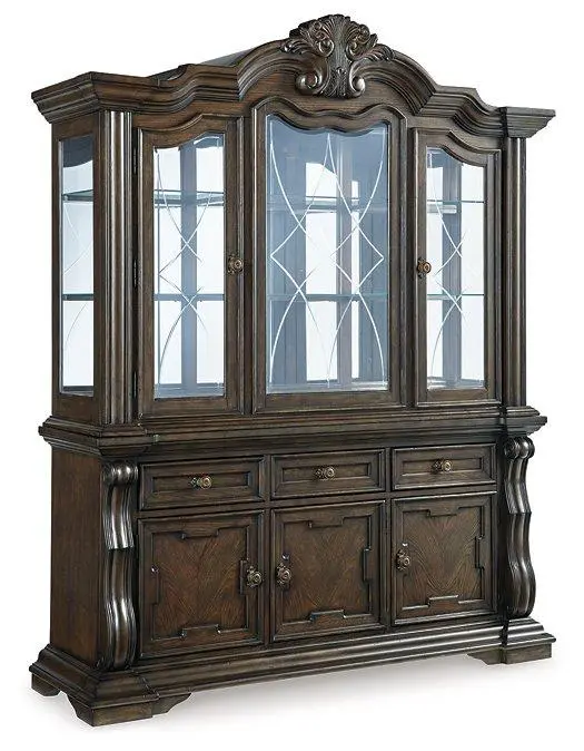 Maylee Storage Buffet With Hutch Top 1