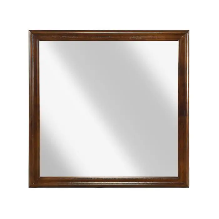 Mayville Brown Cherry Full-Length Wall Mirror 1