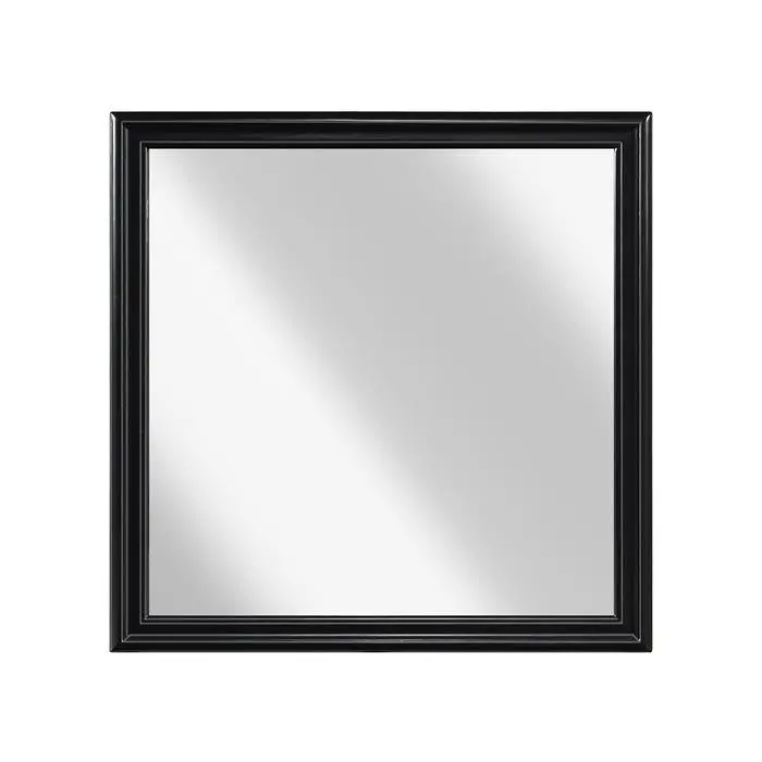 Mayville Matte Black Wall Mirror – High-Contrast Decorative Accent, Model 2147Bk-6 1