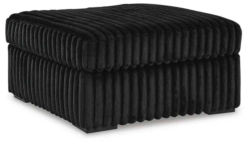 Midnight-Madness Accent Ottoman – Oversized Design 1