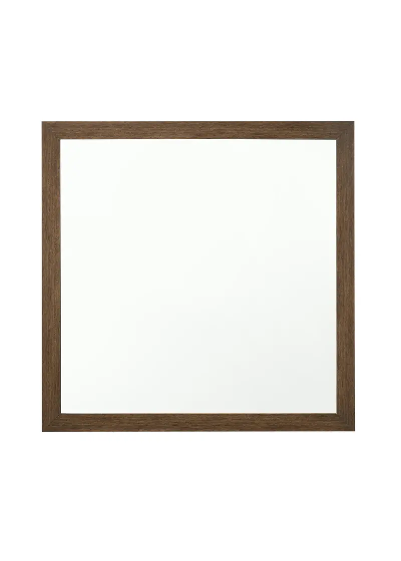 Miquell Oak Wall Mirror With Natural Wood Frame 1