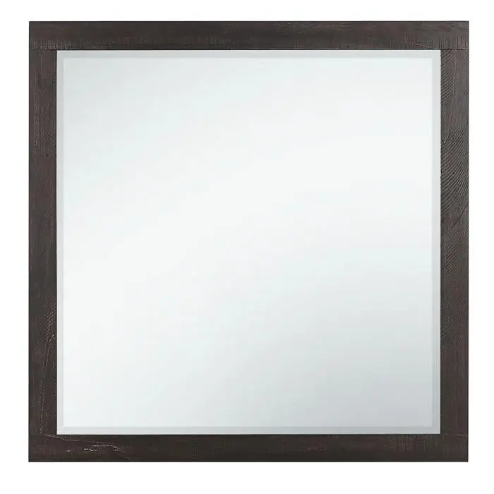 Miter Rustin Mahogany And Dark Ebony Wall Mirror – Framed Accent Mirror 1
