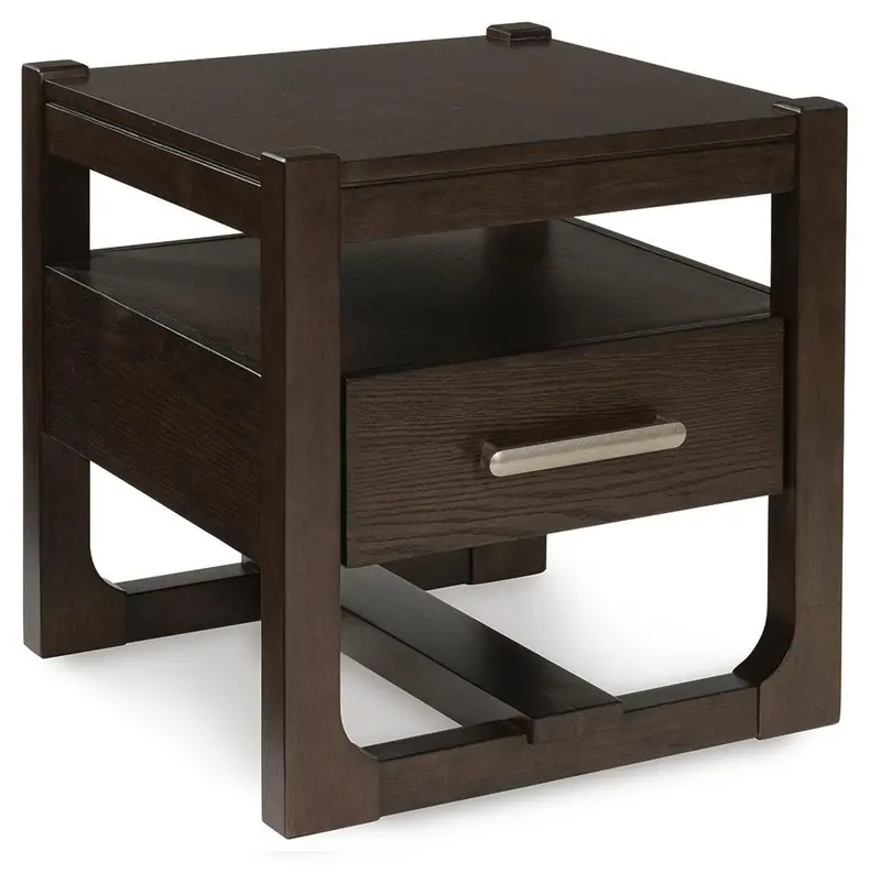 Modern Breckington Wooden End Table 2