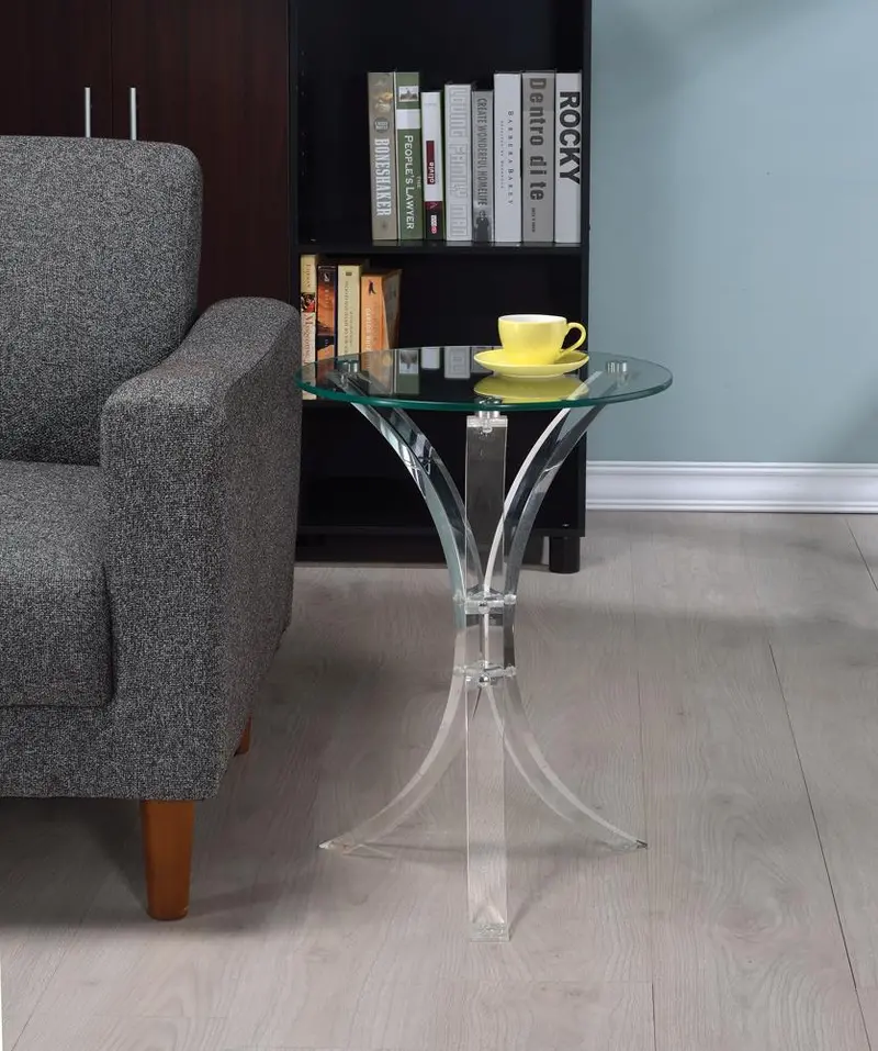 Modern Clear Acrylic Accent Table 1
