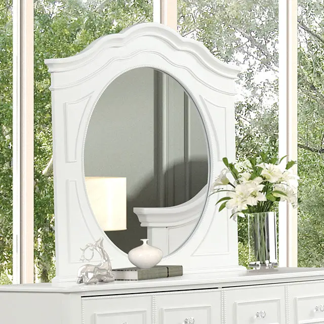 Naucalpan Arched Wall Mirror With Wood Frame 1