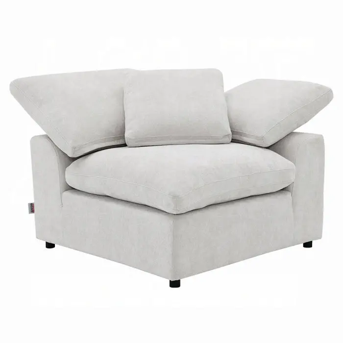 Naveen Modular Sofa – Wedge Section With White Pillow 1